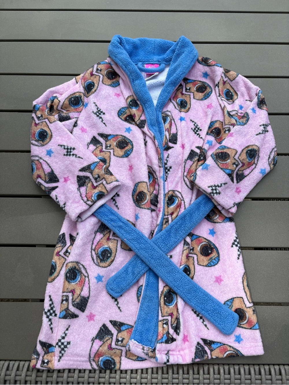 LOL Surprise OMG Girls Fleece Bathrobe Size 6/6X